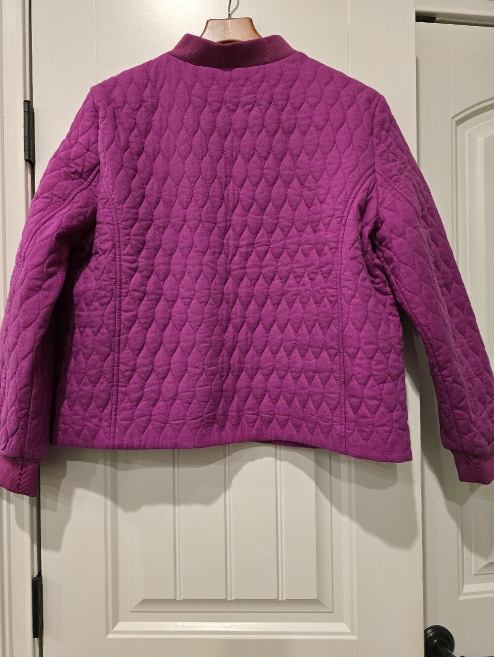 Talbots Quilted Pink Bomber Jacket XLP - Picture 4 of 7